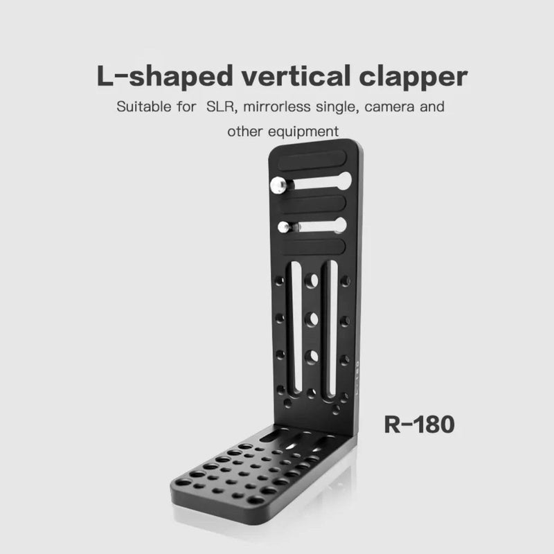 Camera L Bracket Vertical Horizontal Switching Tripod Quick Release Plate, DSLR Camera L Vertical Clapper Bracket Compatible with Canon Nikon Sony DJI Osmo Ronin Zhiyun Stabilizer Tripod Monopod