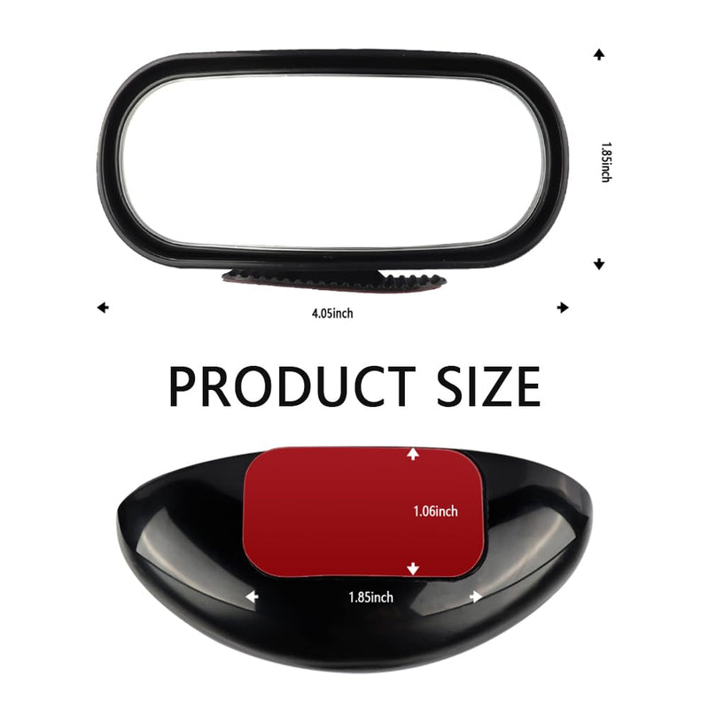 HD Blind Spot Car Mirror,Wide Angle Rearview Mirror with 360° Adjustment,Universal Car Essential Tool Fit for Cars,Truck,SUV