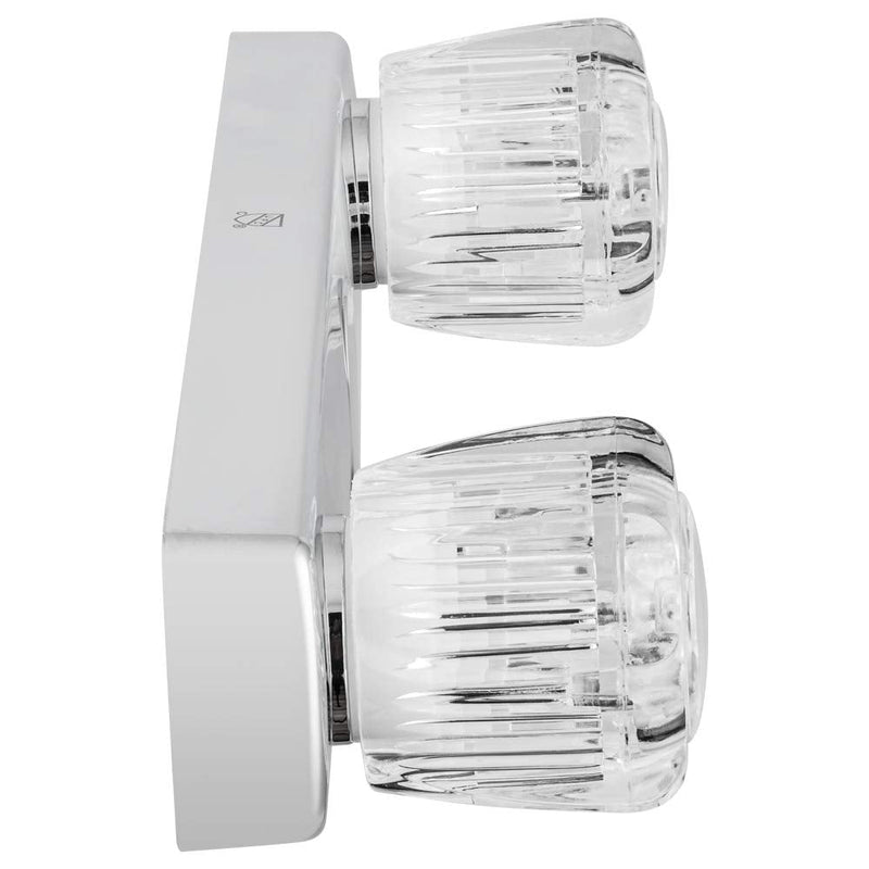 Dura Faucet DF-SA600A-CP RV Shower Valve Acrylic Knobs (Chrome) | RV shower valve acrylic knobs - switches spout to shower head. Chrome finish. Easy DIY install.