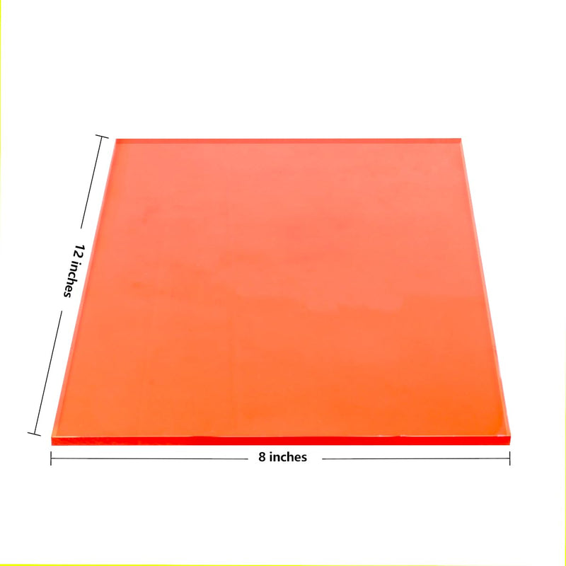 LaserPair Laser Safety Window for 200-540nm (12"x8"x0.2") Laser Protection Sheet Plate 355nm, 450nm, 530nm, 532nm Protection Shield Blue Light Filtering Window
