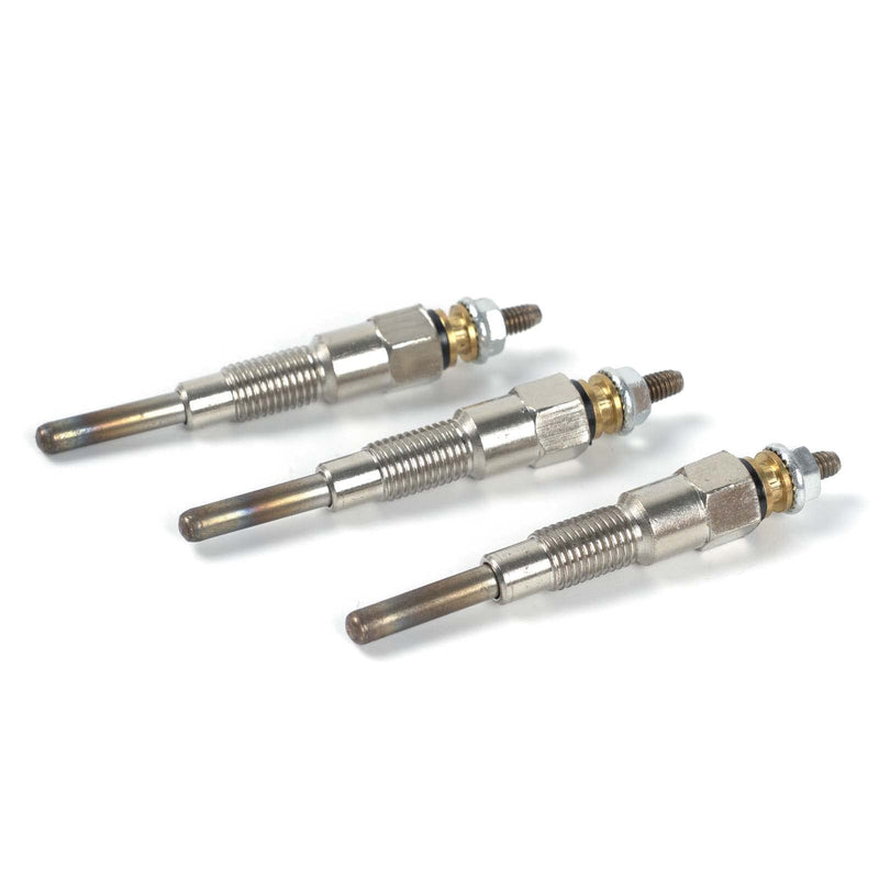 16851-65510 16851-65512 Glow Plug 3PCS Compatible with Kubota D722 D902 D905 D1005 D1105 V1505 V1305 Z482 RTV900 RTV1100, Tractor B1700D B1700E ZD326 ZD331, Mower BX1800D BX1830D, 168516551
