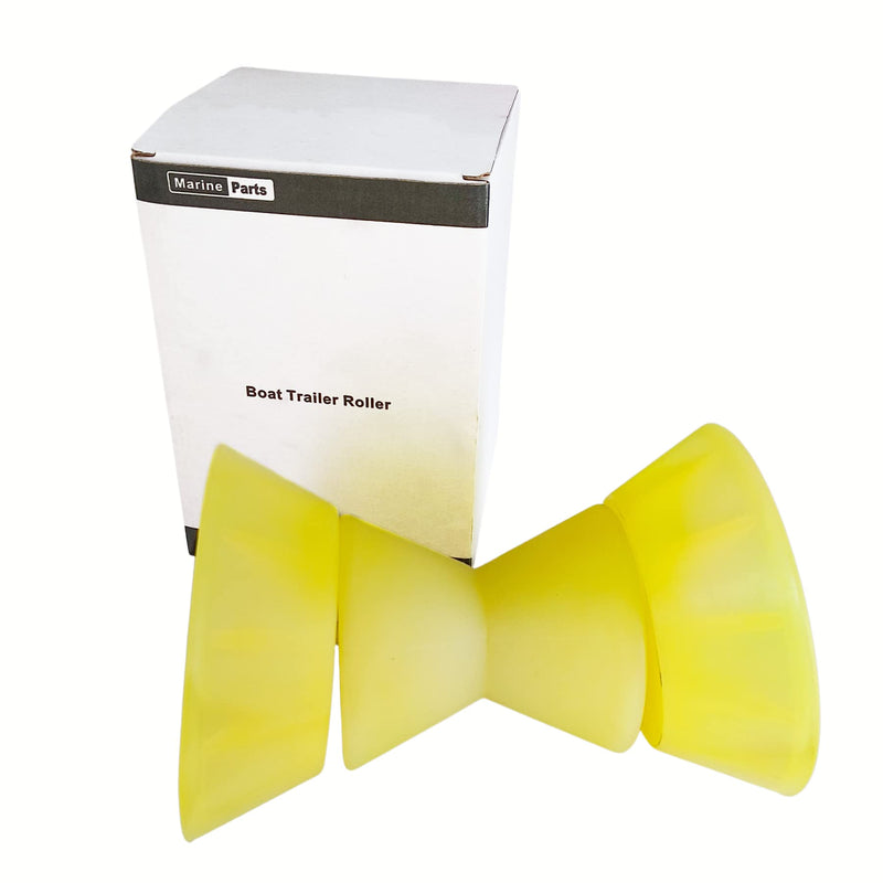 Ultimate 4" X 7" Overall Width Boat Trailer Roller Bow Stop Polyurethane 1/2" Mounting Hole