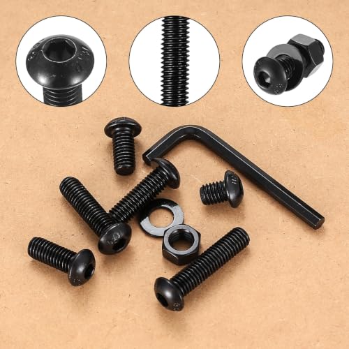 115 PCS M8 Hex Screws Assortment Kit, M8 Nuts and Bolts Assortment Kit 115