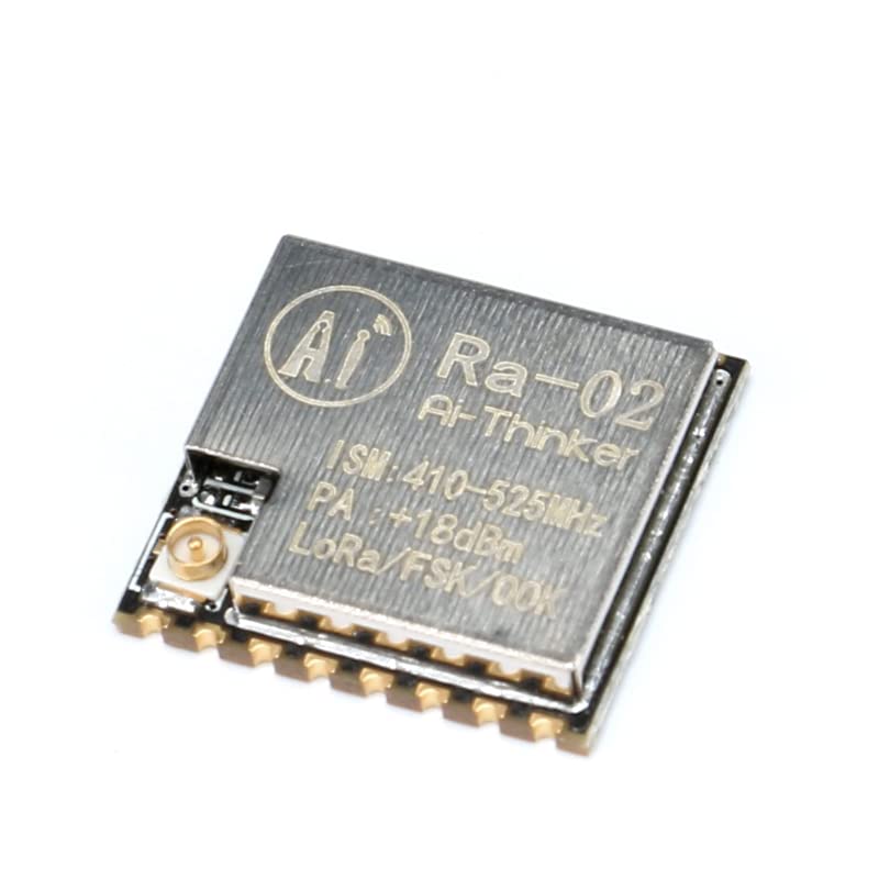 2Pcs SX1278 LoRa Ra-02 Wireless Module 433MHz Ra-02 Spread Spectrum Wireless Module Serial Port Adapter 3.3V UART Interface with Connector