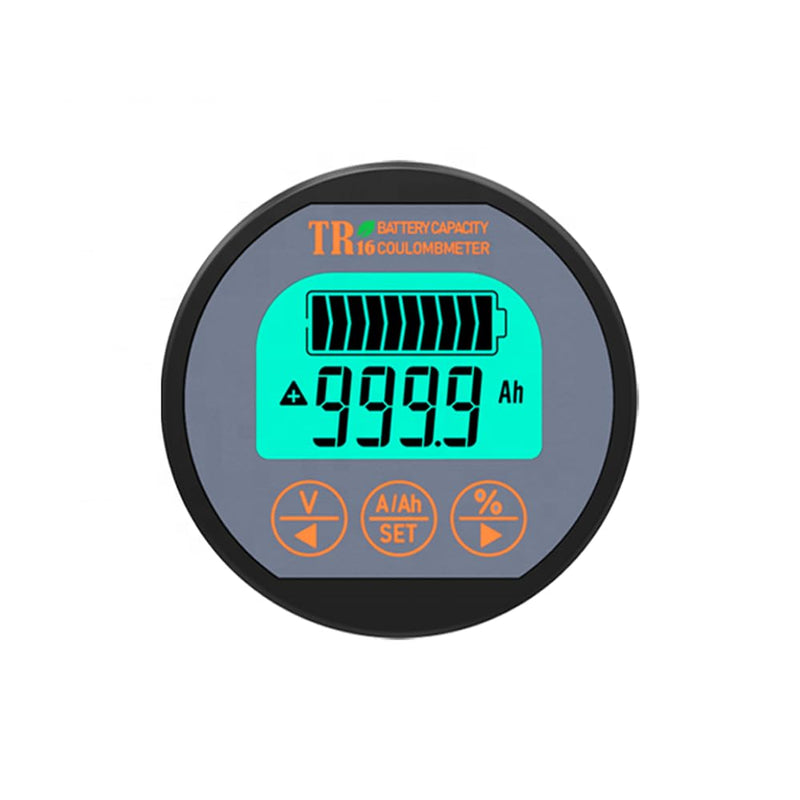 AILI Battery Monitor with Shunt, 8-120V up to 500A Voltage Current Meter, State of Charge Display up to 999AH, Compatible with LiFePO4 Lithium AGM Gel – for RV Camper Caravan Boat Solar Off-Grid 8-120V,0-500A