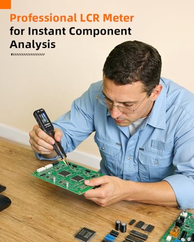 Precision LCR-101A Meter Handheld - Digital LCR Meter Measures Capacitance Inductance Resistance with Auto Component Recognition Electronic Component Analyze