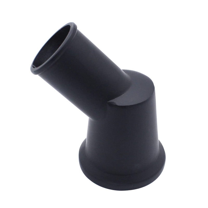 Thermostat Housing 45° Swivel Black Water Neck Compatible with SBC BBC CHEVY 327 350 396 454 Engines Black 45 Degree