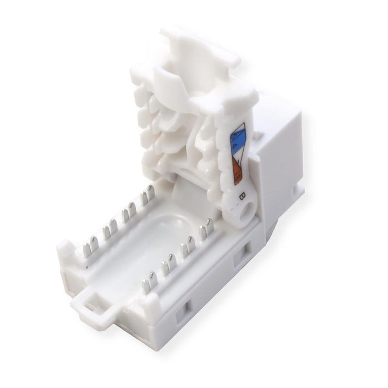TRENDnet Cat6 RJ45 Keystone Jack 50-Pack Bundle, TC-K50C6, Compatible with Cat5/Cat5e/Cat6 Cabling, Use with The TC-KP24 or TC-KP48 Blank Keystone Patch Panels(Sold Separately) White