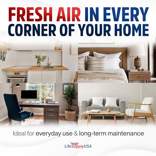 Cut to Fit Activated Carbon Filter Sheet 10x49" Compatible with Honeywell Furnace HVAC, Universal Air Purifier Charcoal Filter Roll for HVAC, AC, Window, Range Hood by LifeSupplyUSA 10 x 49 in 1 Pack