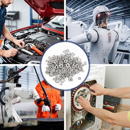 300 Pcs Stainless Steel Countersunk Finish Washers Set,Assortment of #6#8#10#12,304 Stainless Steel Cup Washers,Perfect for DIY,Repairs,and Construction