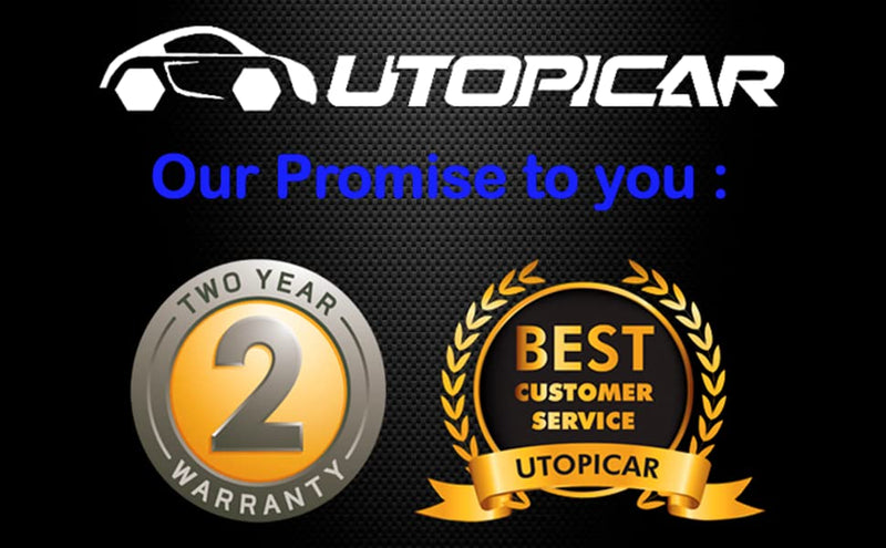 Blind Spot Mirror Fits All Car Side Mirrors - Patented Stainless Steel Mirrors with Bigger Viewing Image - Less Fogging - Less Sun Reflection by Utopicar Car Accessories