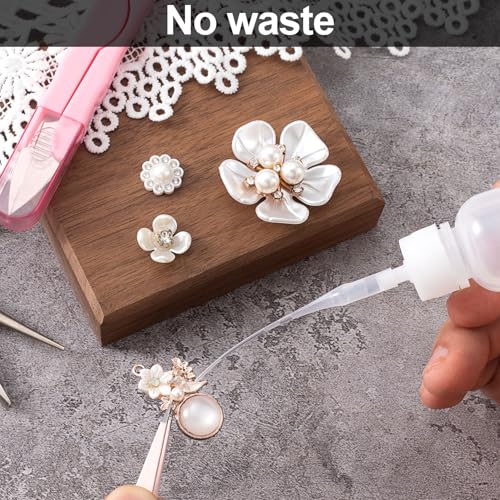 HINZIC 300Pcs Glue Tips Compatible for CA, Plastic Precision Extender Applicator Dispensing Adhesive Micro-Tips for Bottle Glue, Hobby, Crafting, Shoes Sole, Model, Lab Dispensing