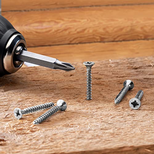 Mr. Pen- Wood Screws Assortment Kit, 300 pcs, Silver, Phillips Head