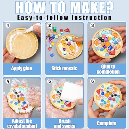 Mosaic Crystal Grout – Ultimate Grouting Solution & DIY Craft Essential for Mosaic Tile Projects, Handmade Art, & Home Decor (8.8oz)