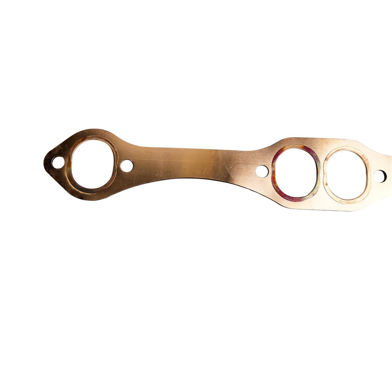 SBC Header Gaskets Set Reusable Oval Port Copper Exhaust Manifold Gaskets Compatible with Chevy 262 283 327 350 383 400 Small Block Engine