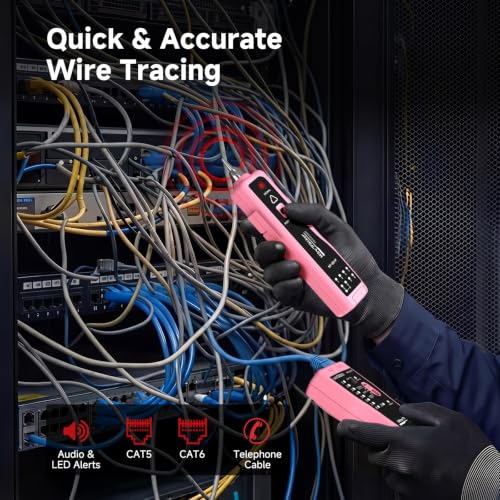 Network Cable Tester - RJ11 RJ45 Ethernet Tester for CAT5 CAT6
