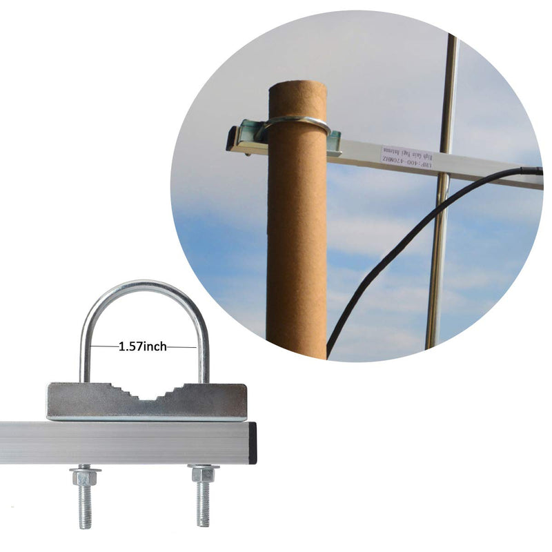 HYS YAGI Antenna 9dBi High Gain Long Range UHF 70cm Base Antenna (400-470MHz) 5-Element Outdoor Antenna for Ham Radio, GMRS, Repeater Systems – for Motorola, Kenwood, Baofeng, Yaesu, ICOM
