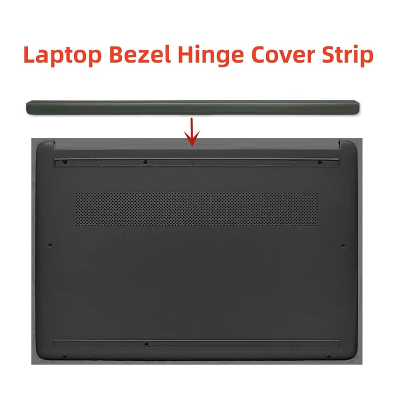 LCD Hinge Cover Clip Trim Strip Cap Case Replacement for HP 14-DQ 14S-DR 14-FQ 14-FR 14S-DQ 14S-FQ TPN-Q221 TPN-Q242 Series LCD Hinge Trunks Rear Cover Laptop Display Bezel Hinge Cover Strip Black