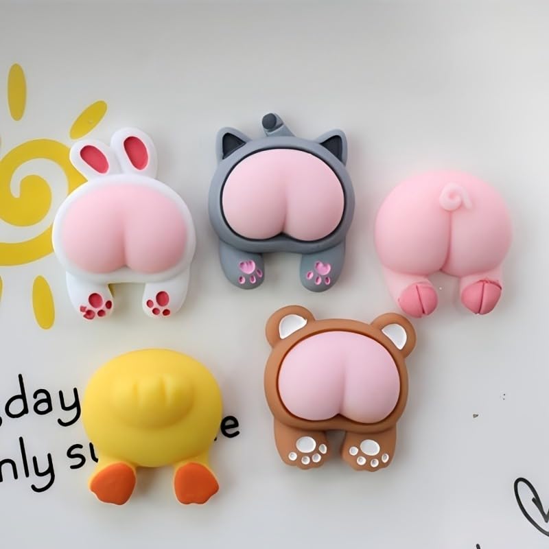 5Pcs Keycap Set Cute Animal Design Replacement Keycaps for Mechanical Keyboards Gaming Office Home Novelty Desk Decor, 5PCS 5