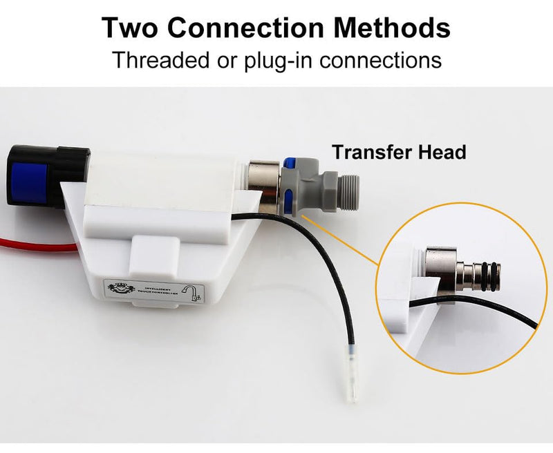 Touch Controller Accessories Induction Sensor Replacement Part with Battery Holder with Signal line (No Battery Included) for Smart LED Waterfall Kitchen Faucet Mixer Tap with Temperature Display