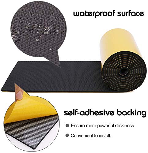 Car Door Protector Bump Body Guard,1/4" Sectional Foam Sticking Garage Wall Parking Protector Collision Avoidance Waterproof Foam Protector Wall Corner Protecting Your Car Doors (2 Pack) 2 Pack 1/4 '' Thickness