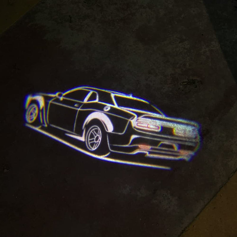 Liphontcta 通用 Car Door Logo Lights Courtesy LED Projector Lamps Accessories Compatible for Challenger 2015-present (Challenger 2015-present)