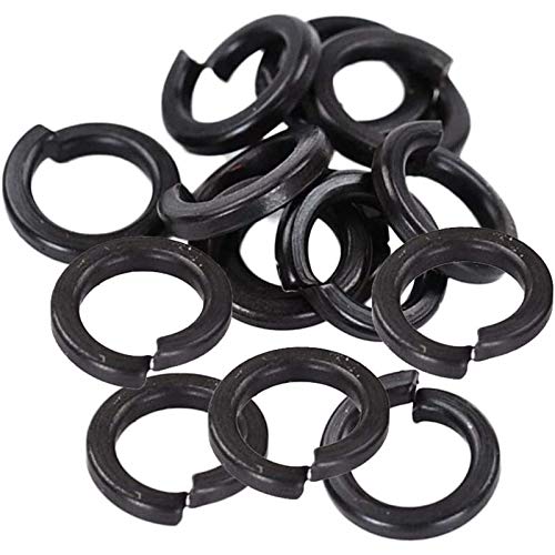 100 Pcs M10 Split Lock Washer Spring Lock Washer, 8.8 Grade Carbon Steel,GB93 High Strength,Gasket Ring for M10 Screw Bolts