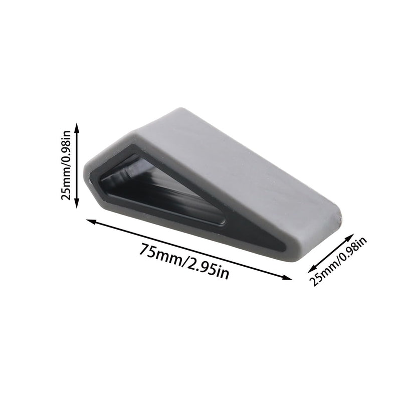 4PCS Computer Riser Cooling Base Pad Non Slip Inclined Wedge Bracket Computer Keyboard Ventilation Stand Gray 2.95inx0.98in