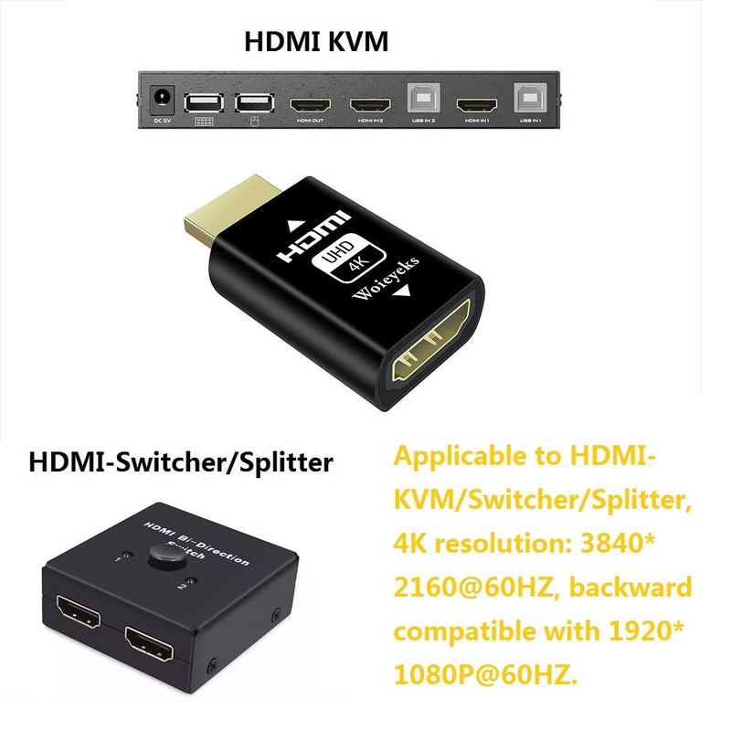 4K HDMI edid Emulator passthrough -Default Resolution 1920x1080@60Hz Highest 3840x2160@60Hz - for Mac Thunderbolt to HDMI Switches/Extender/AV Receiver/Video Splitters Default 1080 Highest 4K