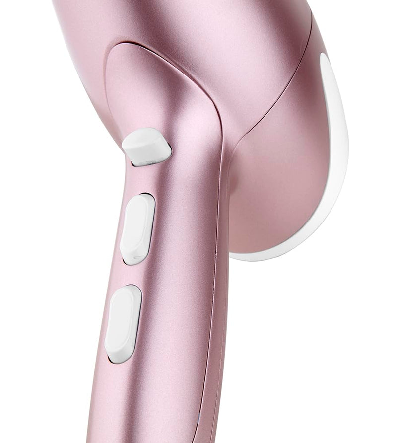  [AUSTRALIA] - Remington Hair Dryer, Ionic Conditioning for Frizz, Rose Pearl, 2200W | 3 Heat & 2 Speed Settings, True Cold Shot, Diffuser and Slim Concentrator, Ceramic Coating with Real Pearl, AC5095