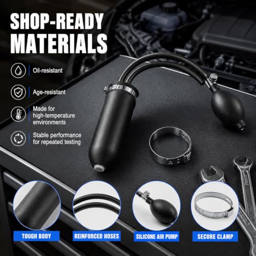Universal Easy Intake Adapter, Auto Smoke Machine Inflatable Bladder Black