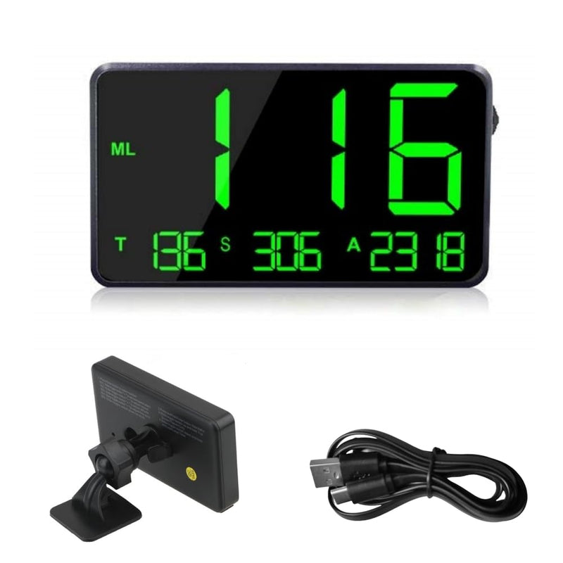 Digital GPS Speedometer Heads Up Display for Cars New HUD MPH Odometer Trip Meter for Trucks Golf cart All Vehicles, 4.5 inch Big Screen, USB Cable Plug & Play (C80) 4.5 Inch C80