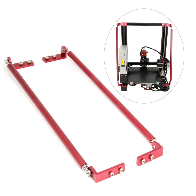 Supporting Pull Rod Kit Aluminum Alloy Upgrade Red Tie Rod Set for Ender 3/Ender 3 V2/Ender 3 pro 3D Printer (365mm/14.4") 365mm/14.4"