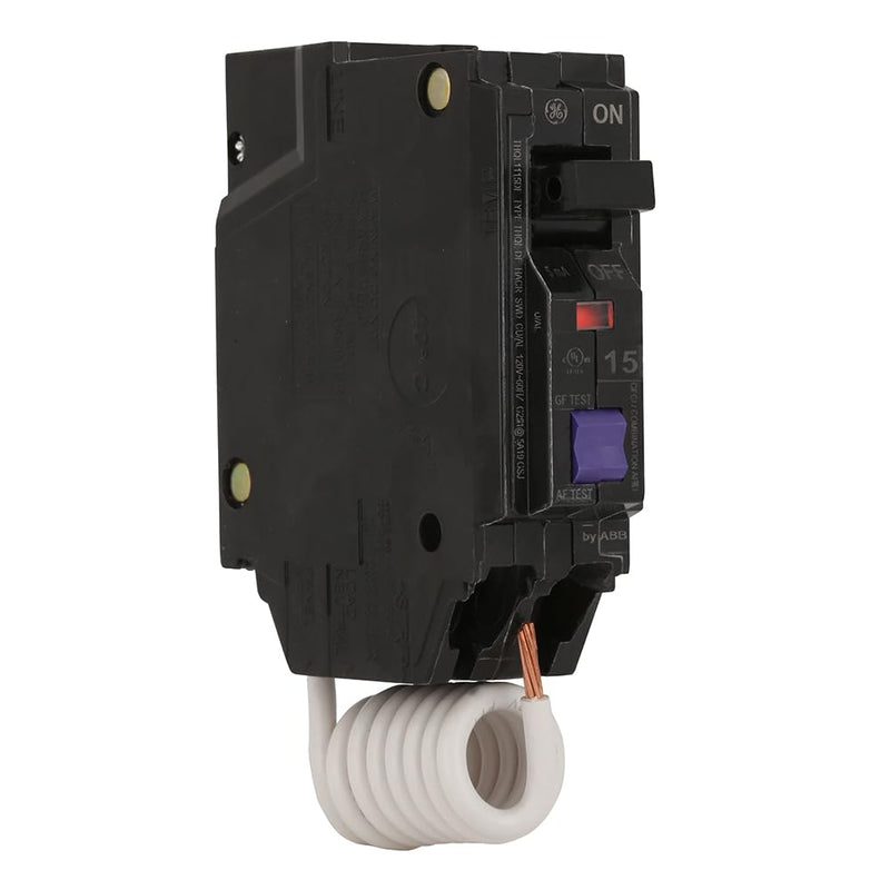 ABB THQL1115DFS Circuit Breaker • 15A 1-Pole 120/240V • Q-Line Plug-in • Thermal Magnetic Trip • Quick-Make/Quick-Break • Easy Trip Indication • Residential & Commercial • UL Listed