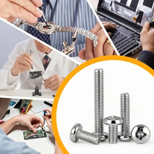 1000pcs Small Screws Kit for Electronics Tiny Screws M1-M3