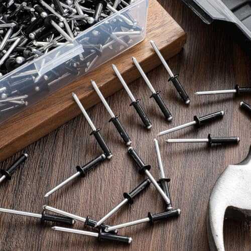 250PCS Trifold Rivets 3/16" x 3/4" Aluminum Blind Rivets