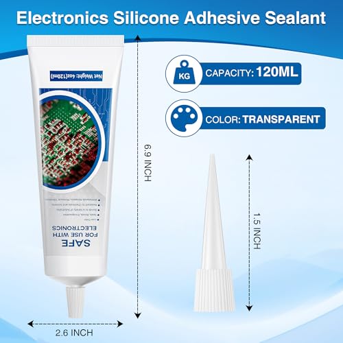 120 ml/4 oz Conformal Coating for Electronics, Waterproof Silicone Conformal Coating, Fast-Dry Clear Insulating Sealant for Circuit Boards, LED Lamps, Appliance Control Boards, RC Electronics