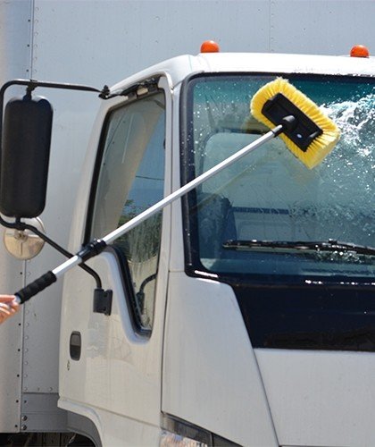 CARCAREZ 10" Car Wash Brush Head with Soft Bristle for Auto RV Truck Boat Camper Exterior Washing Cleaning, Yellow