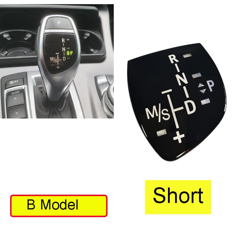 Car Gear Sticker Shift Knob Panel Cover for BMW Models X1 X3 X5 X6 F01 F10 F30 F35 F18 GT 1 3 5 6 7 Series Short Type