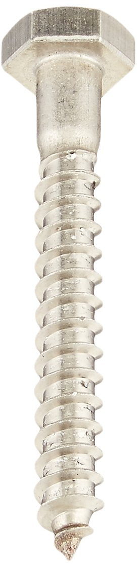 Hillman 832008 1/4 x 2-Inch Stainless Steel Hex Lag Screws, 50-Pack