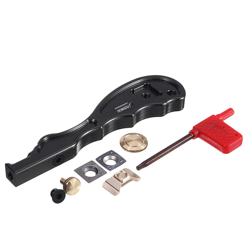 HONGDUI 2 in 1 Carbide Scraper, Aluminum Alloy Wood Scraper for Glue and Wood Surface Scraping, Woodworking Tool