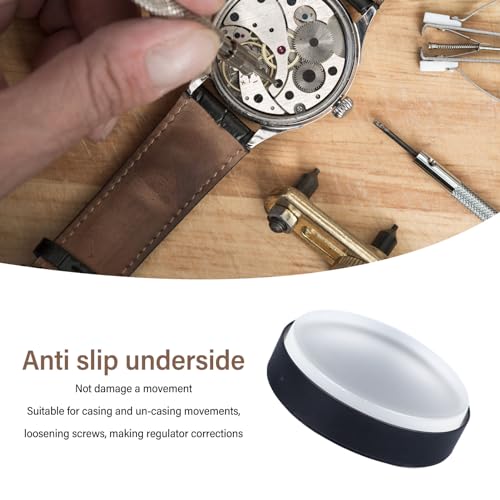 Fockety Watch Case Casing Cushion Tool, Non Scratching Slip Resistant Secure Watch Repair Cushion for Watch Case Work, Watch Movement Holder Watchmaker Repair Tool for Watch Bracelets 3inch