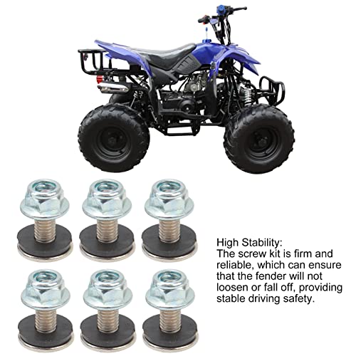 M6 Fastener Kit 16 Sets, ATV Quad Mudguard Bolts