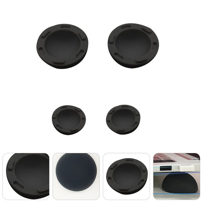 4pcs Floor mat Laptop feet Cooling Rack feet Accessories Laptop Stand Riser Notebook Elevator Stand Holder Cooling Stand Bracket Black