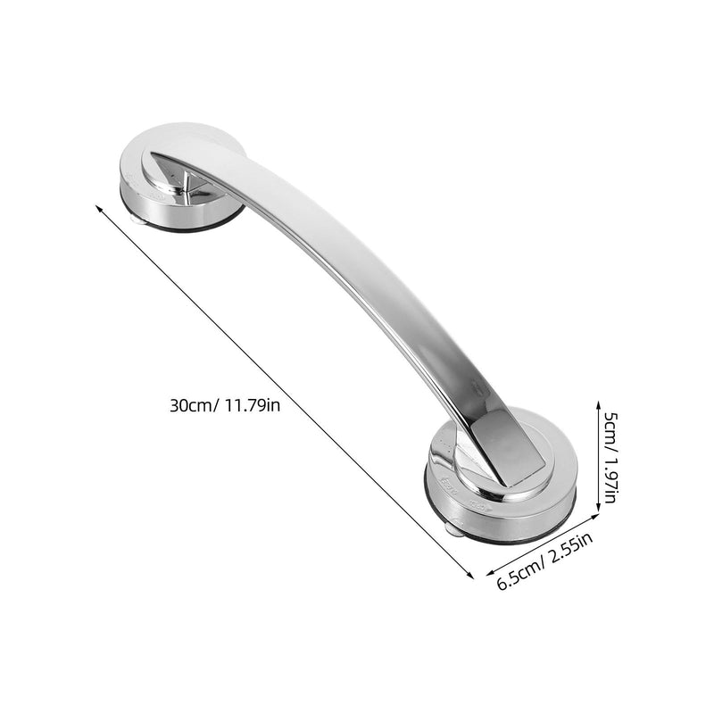 Bathroom Grab Bar 3 Pack Suction Safety Handrails for Seniors Tub and Shower Non-Slip Bathtub Handles for Bathroom Stability and Support Silverx3pcs