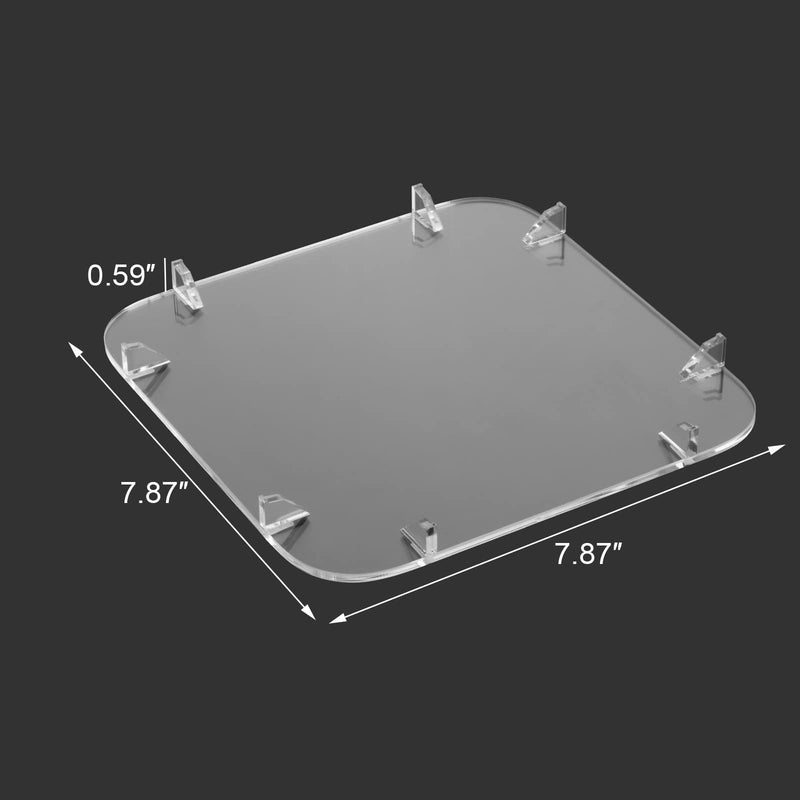 Acrylic Desktop Stand for Mac Studio M4/M2/M1 Max, M3/M2/M1 Ultra - Mac Studio Stand Holder Compatible with Mac Studio and for Mac mini M1/M2/M2 Pro, Clear