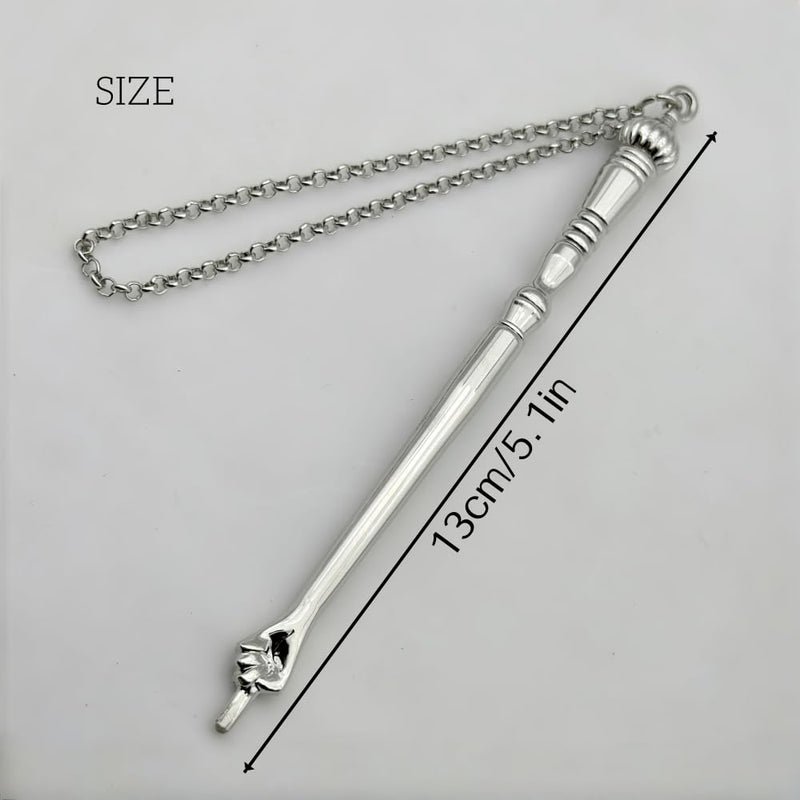 Teaching Instruction Tools - 13cm Silver Onion Head,Torah Pointer (Yad), Reading Stick, a Tool Used in Jewish Rituals for Reading The Torah (The Jewish Law Book). Silver3