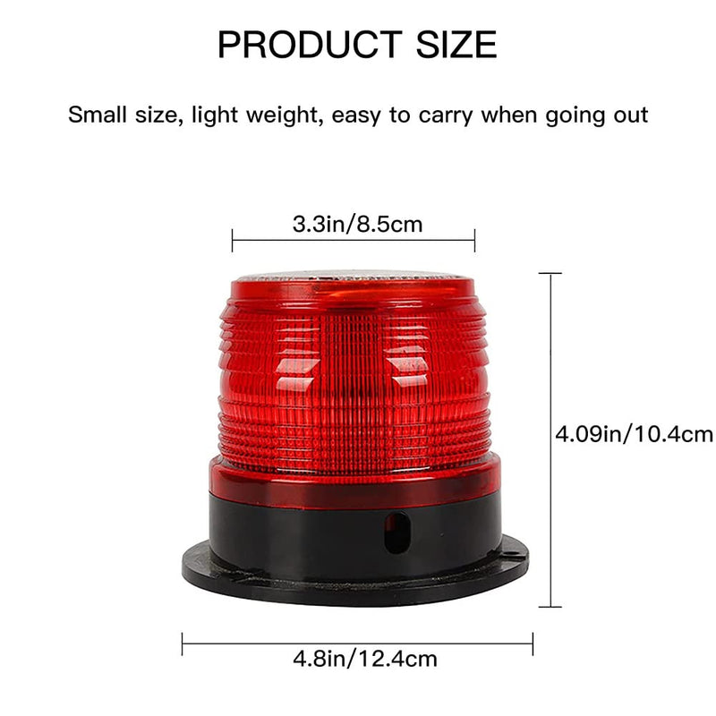 DYK&NX LED Anchor Light of Marine Boat Yacht Navigation with Solar Charging, PC Material, Waterproof and Dustproof for Boat Lights Bow and Stern (Color : White)