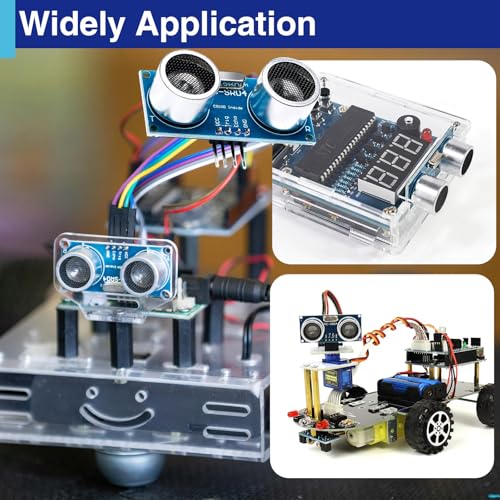4PCS HC-SR04 Ultrasonic Distance Sensor Modules with Brackets