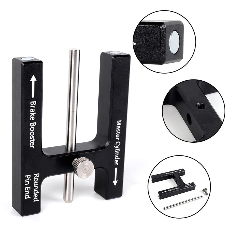 Brake Adjustment Tool Brake Booster Push Rod Adjustment Tool Master Cylinder Push Rod Length Gauge Suit for Most Brake Boosters with Adjustable Pins